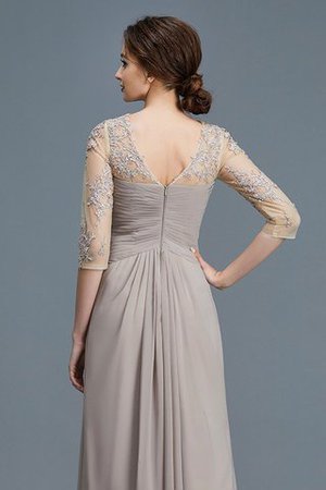 Abito mamma Sposa Naturale con Increspature in Chiffon Principessa A-Line - Foto 8