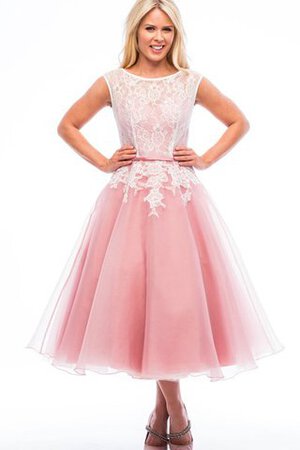 Robe demoiselle d'honneur intemporel luxueux en satin textile en tulle decoration en fleur - Photo 1