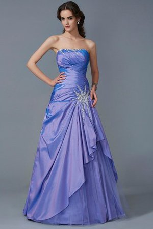 Vestido de Quinceañeras de Corte Sirena en Tafetán de Imperio Cintura de Largo - Foto 1