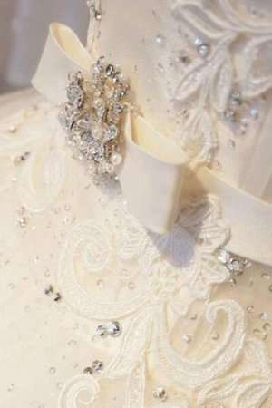 Abito da sposa favola con applique con fusciacca con perline classico allettante - Foto 4