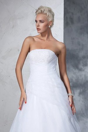 Abito da Sposa Classico Lusso Senza Maniche Lunghi con Applique - Foto 6