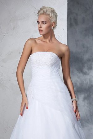 Trägerloser Ausschnitt Empire Taille Anständiges Luxus Brautkleid mit Applikation - Bild 6