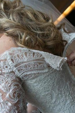 Abito da sposa con applique convenzionale cerniera speciale sogno naturale - Foto 4