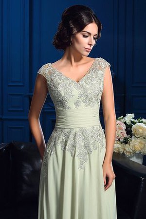 Abito mamma Sposa V-Scollo Cerniera A Terra con Applique Principessa - Foto 6