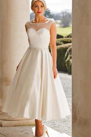 Abito da Sposa Formale E Informale favola con Piega con Perline Semplice Elegante - Foto 2