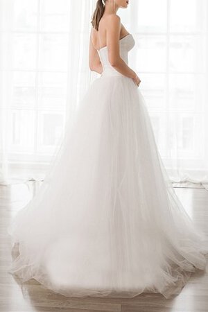 Abito da sposa lunghi semplice in tulle senza maniche elegante grazioso - Foto 2