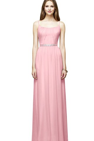 Robe demoiselle d'honneur longue derniere tendance avec chiffon manche nulle ceinture - Photo 1