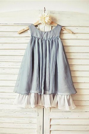 Abito da Cerimonia Bambini Tondo A-Line in Chiffon Principessa Alta Vita - Foto 2