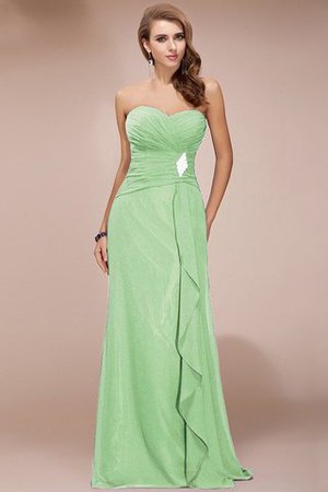 Robe demoiselle d'honneur longue avec perle en chiffon collant de lotus - Photo 26