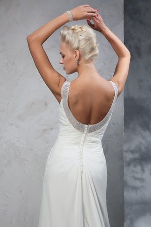 Robe de mariée luxueux ruché avec chiffon bandouliere spaghetti de sirène - Photo 6