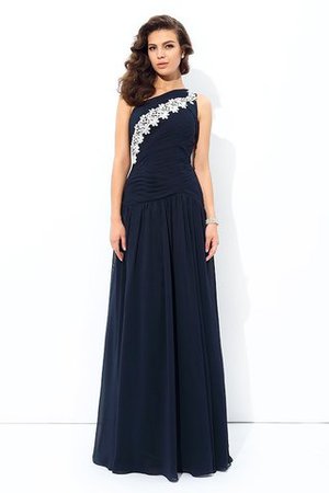 Normale Taille Ärmelloses Sexy Formelles Ballkleid mit Applikation - Bild 5