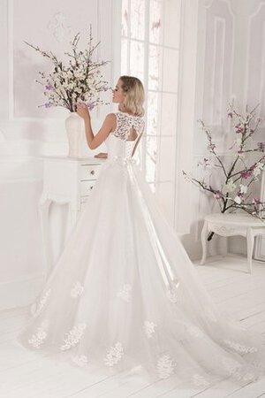 Clasico Vestido de Novia de Encaje Adorno de Apliques de Hasta el suelo de Largo - Foto 3