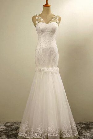 Robe de mariée formelle femme branché extraodinaire en tulle sans ceinture - Photo 1