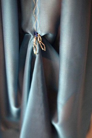 Ewiges Chiffon plissiertes Spitze Brautjungfernkleid mit Gürtel mit Schleife - Bild 5