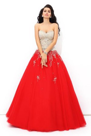 Abito Quinceanera A Terra Lunghi Cuore Ball Gown Allacciato - Foto 1