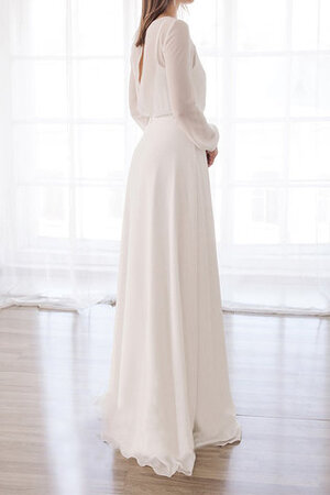 Robe de mariée à la mode longueru au niveau de sol simple informel grandiose - Photo 2