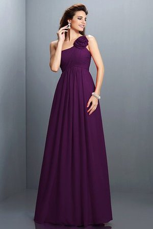 Ärmelloses A Linie Reißverschluss Plissiertes Brautjungfernkleid aus Chiffon - Bild 13