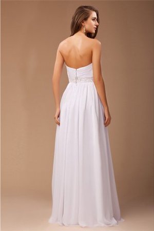 Robe de bal longue avec perle de fourreau de col en cœur avec chiffon - Photo 2