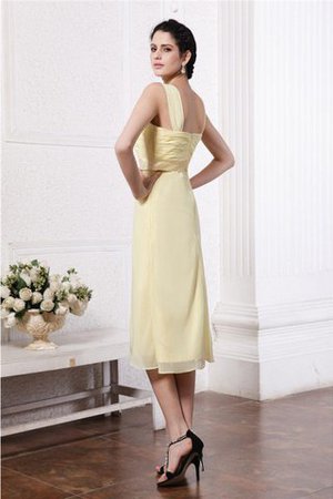 Robe demoiselle d'honneur bref avec chiffon avec zip au drapée bretelles spaghetti - Photo 30