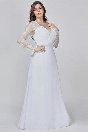 Abito da sposa in pizzo oversize a-line splendente pomposo originale - Foto 4