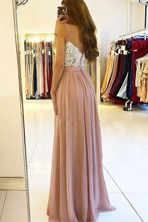 A Linie Chiffon Brillant Bodenlanges Ballkleid ohne Ärmeln - Bild 2