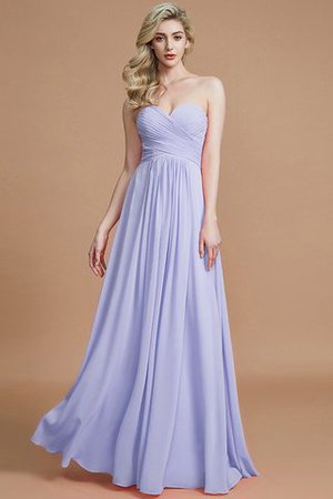 Natürliche Taile Prinzessin Bodenlanges Brautjungfernkleid ohne Ärmeln mit Herz-Ausschnitt - Bild 22