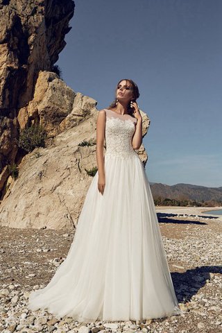 Abito da Sposa Spazzola Treno Elegante in Pizzo alta vita a Spiaggia in pizzo - Foto 2