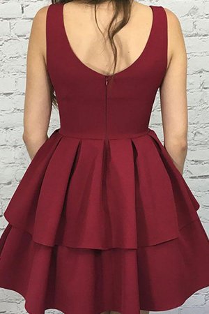 Fantastisch Reißverschluss Normale Taille Breiter Träger Prinzessin Cocktailkleid - Bild 2