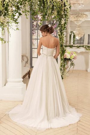 Abito da Sposa Senza Maniche con Applique in Tulle Vintage a riva A Terra - Foto 2