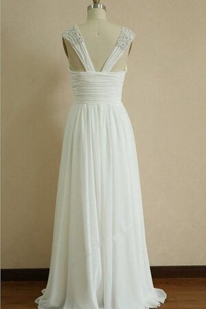 Robe de mariée informel jusqu'au sol de lotus avec chiffon au bord de la mer - Photo 2