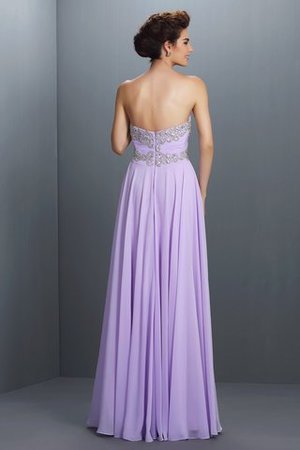 Robe de bal longue de princesse en chiffon ligne a avec zip - Photo 2