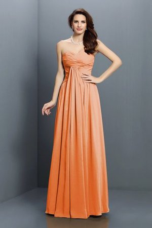 Robe demoiselle d'honneur longue de princesse jusqu'au sol fermeutre eclair en satin - Photo 20