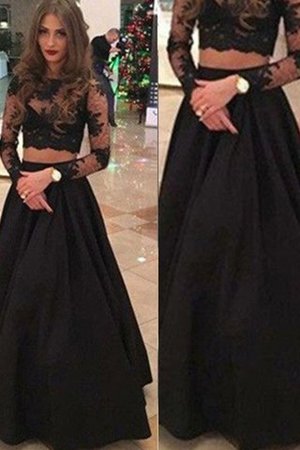 Vestido de Noche de Corte-A de Hasta el suelo de Manga larga de Largo - Foto 1