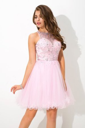 Robe de cocktail impressioé bref de princesse avec sans manches avec perle - Photo 1