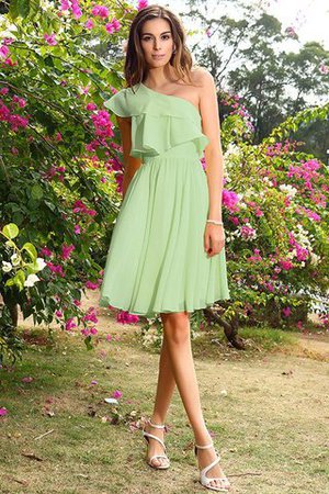 Abito da Damigella Senza Maniche Principessa Mini in Chiffon A-Line - Foto 26