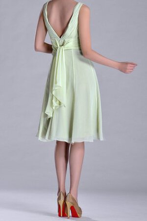 Robe demoiselle d'honneur delicat simple fermeutre eclair en chiffon avec ruban - Photo 6