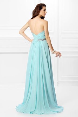 Robe de bal sexy avec perle manche nulle ligne a fermeutre eclair - Photo 2