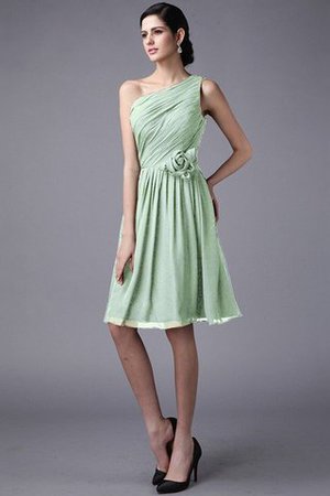 Robe demoiselle d'honneur bref naturel au drapée manche nulle avec chiffon - Photo 26