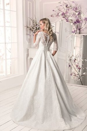 Robe de mariée delicat humble avec manche 1/2 boutonné avec cristal - Photo 4