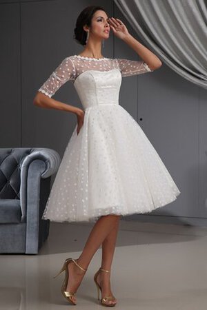 Robe de cocktail informel simple fermeutre eclair au niveau de cou appliques - Photo 2