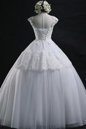 Elegante Vestido de Novia en Encaje de Encaje Adorno de Hasta el suelo de Manga tapada - Foto 2