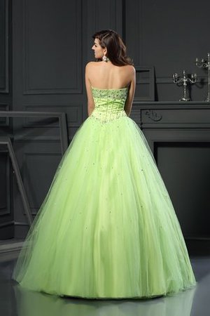 Robe de quinceanera longue fermeutre eclair de mode de bal jusqu'au sol manche nulle - Photo 2