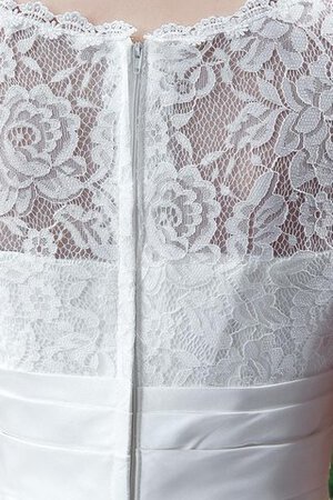 Robe de mariée romantique sexy exclusif plissé avec zip - Photo 4