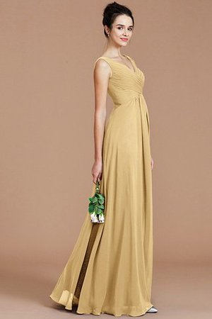 Robe demoiselle d'honneur avec chiffon ligne a avec sans manches v encolure dos nu - Photo 16