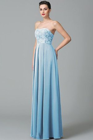 Ärmelloses Herz-Ausschnitt Prinzessin Chiffon Reißverschluss Brautjungfernkleid - Bild 17