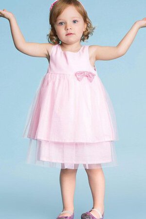 Robe de cortège enfant plissé avec nœud de col carré avec zip - Photo 4