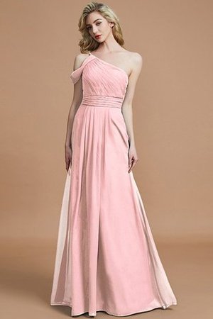 A-Linie Ein Schulterfreies Prinzessin Bodenlanges Brautjungfernkleid aus Chiffon - Bild 26