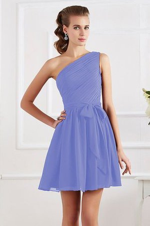 Robe demoiselle d'honneur plissage avec chiffon cordon de princesse manche nulle - Photo 26