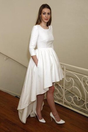 Informal&Casual Vestido de Novia de Escote redondo de Alto Bajo de Corto de Sin mangas - Foto 1