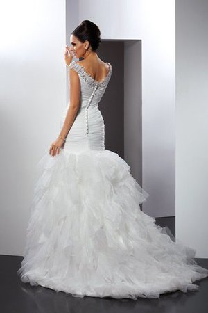 Robe de mariée longue luxueux derniere tendance de traîne longue manche nulle - Photo 2